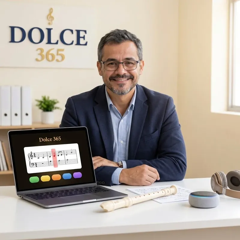 Enrique Morales Gómez en su mesa de trabajo